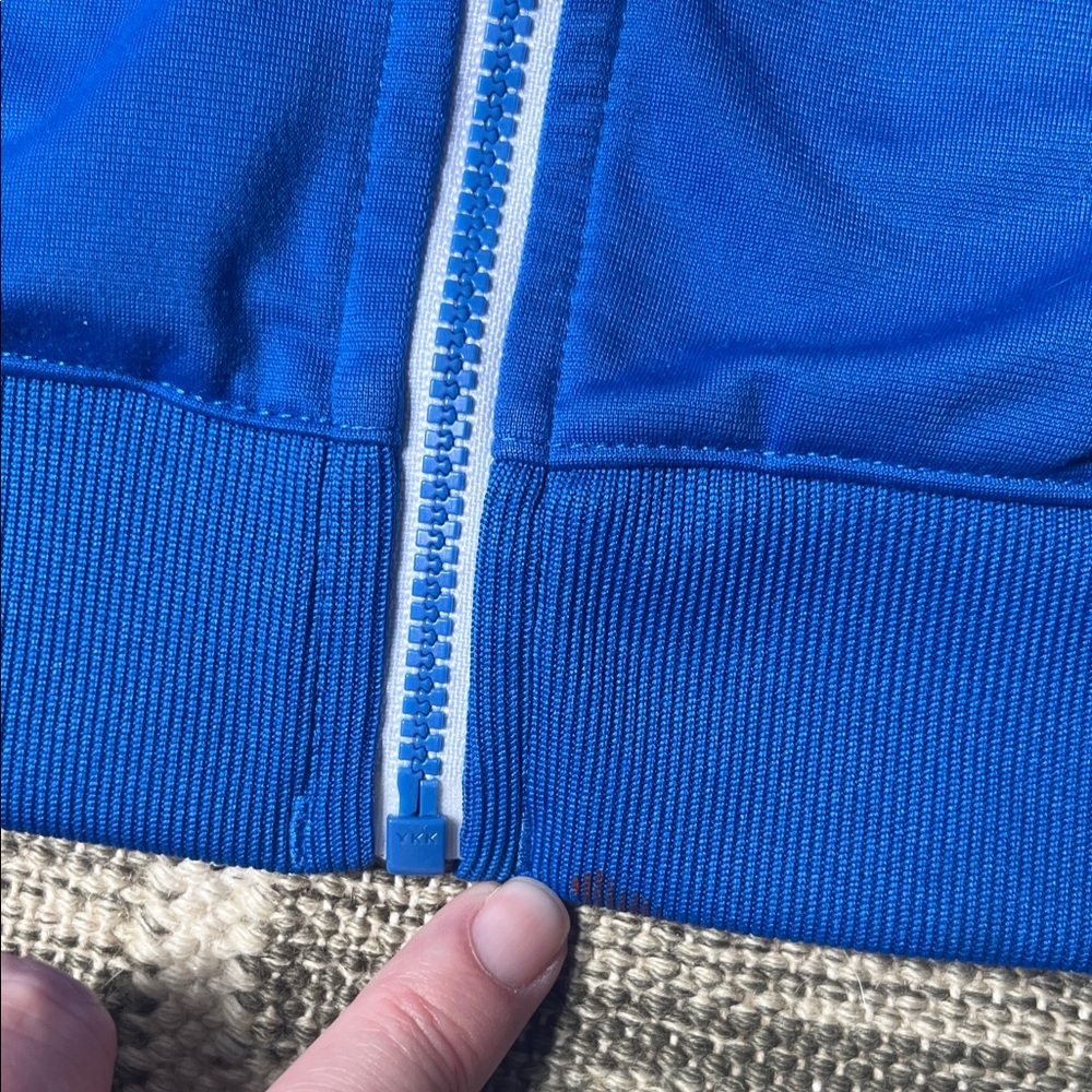 adidas Royal Blue Track Jacket and Pants with White Stripes - Picture 4 of 5